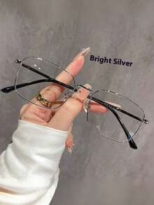 1副女士时尚眼镜，个性化优雅金色镜框，光致变色