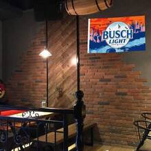 Busch Light Flag Cool Beer Flags  Sunset Hikers Flag  3X5Ft Cool Man Cave  Tapestry Resistance Fading And Durable Banner For College Room Decor Colorful Decorative - Multicolor - View 4
