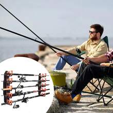 Wall Fishing Rod Holder Wall Fishing Rod Storage Rack Quick-Release Stick Latest - Multicolor - View 7