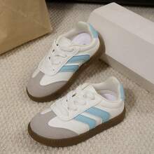 Toddler/Little Kid Comfortable Hook & Loop Strap Sneakers With Mesh Lining – Anti-Wear All-Season Sport Shoes For School & Daily Play - trắng - Xem 3