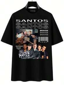 SANTOS BRAVOS camisa para Fan, SANTOS BRAVOS Unisex Tees - Negro - Ver 1