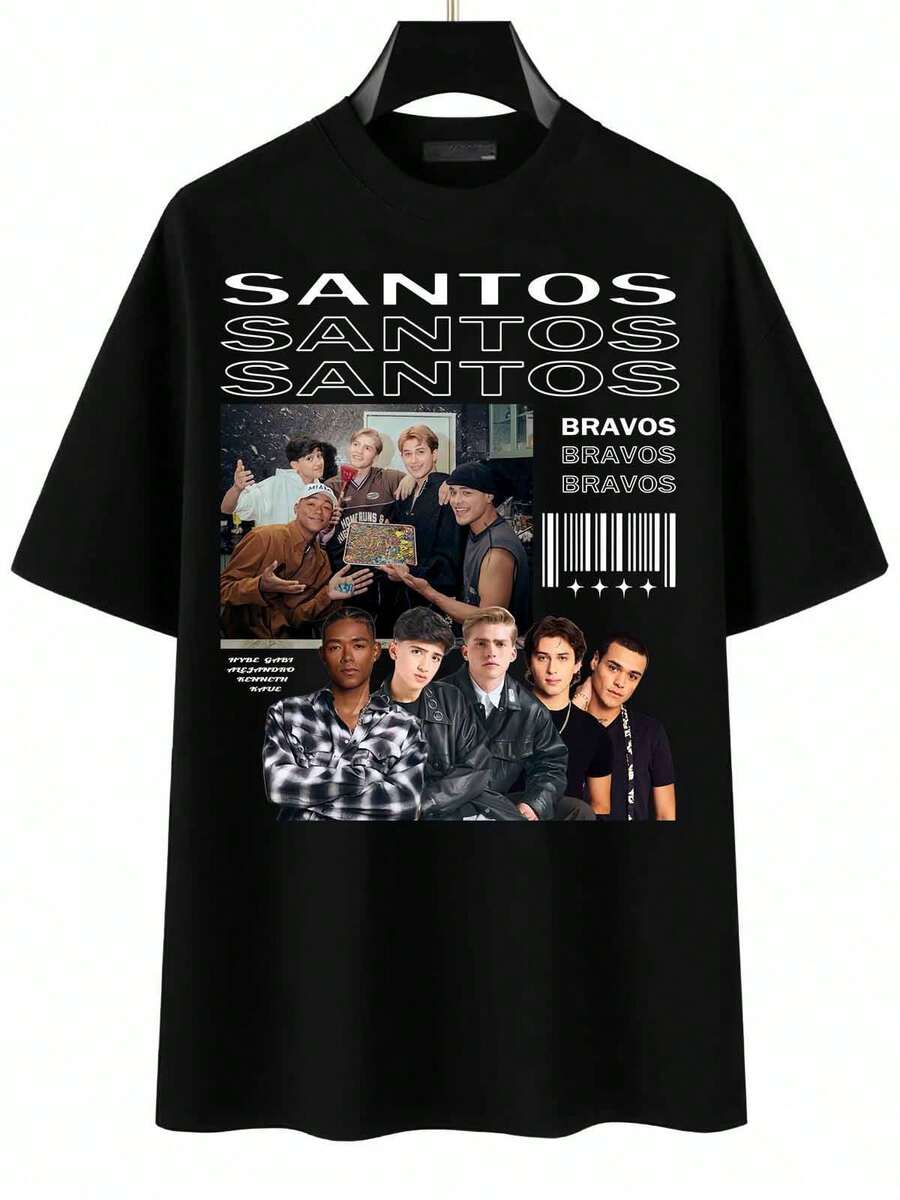 SANTOS BRAVOS camisa para Fan, SANTOS BRAVOS Unisex Tees - Negro - Ver 1