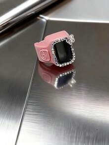 1pc/3pcs Portable Digital Ring Counter. The New Counter With Bright Diamonds And Transparent Flowers Is Suitable For Outdoor Sports Step Counting, Prayer And Blessing Props, Warehouse Inventory Counter, Stress Relief Tools, Learning Counting Exercises And Holiday Gifts. The Tightness Can Be Adjusted. - Multicolor - View 14