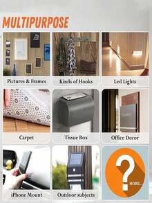 Reusable Transparent Double-Sided Nano Tape, Strong Adhesive Waterproof, Suitable For Cleaning Kitchen & Bathroom Items - Multicolor - View 5