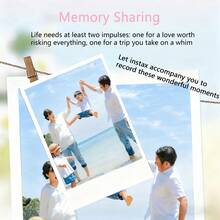 FujiFilm Mini Photo Paper (10 Sheets), Color-Bordered Instant Photo Paper, Compatible With Mini 7s/8/9/11/12/25/90/Wide, Foil Packaging, Vivid Colors, Stable Image Capacity (5-40℃) - White - View 5