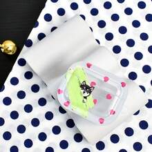 1pc Cute Puppy Cartoon Pattern Soft Protective Case For AirPods 1/2/3/Pro, Compatible With Apple Earphones - Translucent - View 7