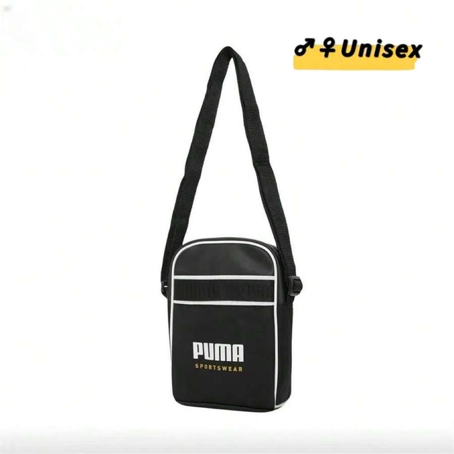 Puma Casual Sports Crossbody Bag, Unisex Fashion Versatile Shoulder Bag - Black - View 1