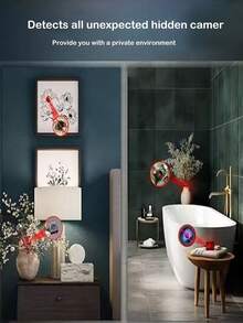 终极隐私保护设备，多功能防窥视、防窃听、防监视智能信号探测器，家用/酒店房间摄像头红外探测器，车载防窃听无线定位器