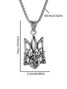 1件装龙形吊坠项链，男女皆宜，朋克风时尚饰品，镶嵌合成锆石，周年纪念礼物，母亲节礼物 - 龍項鍊 - 查看 6