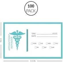 Andaz Press Healthcare Appointment Business Cards For Medical Office, Client Reminder, Healthcare Office, Clinic, Surgeon, Pediatrics, Therapy, Doctors Office, Patient, Bulk 100 Cards, 2 X 3.5-Inch - MàuK - Xem 4