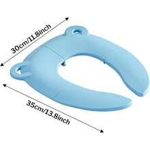 This Portable Folding Toilet Seat For Children Is Compact And Portable, Making It Suitable For Travel And Toilet Training. It's A Comfortable And Practical Accessory For The Bathroom. - Multicolor - View 3