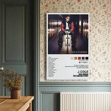 Framed 1pc J. Cole "Cole World: The Sideline Story" Album Cover Poster. Idear Gift For New Year, Thanksgiving And Christmas – Perfect Art For Home Decor, Living Room, Kitchen, Bathroom & Room Decor. - 隨機印刷 - 查看 2