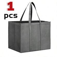 1/3/5pcs Large Capacity Foldable Shopping Bags, Reusable Non-Woven Storage Bags, Ideal For Travel, Camping, Outdoor, Shopping, Kitchen Storage - Perfect For Harvest Season, Halloween/Day Of The Dead Gift Bags - Kitchen Storage & Accessories