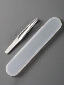 新款不锈钢胡须修剪镊子，女士眉毛专用精密小镊子，礼盒包装，情人节礼物 - 彩色 - 查看 8