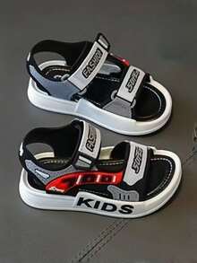 Children's Sandals, Summer Beach Shoes, Soft Sole, Chinese Style For Toddler Boys - Red - View 2