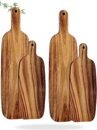 1pc Cutting Board, Kitchen Fruit Board, Kitchen Supplies, Kitchen Decor, Kitchen Utensils, Wooden Board, Chopping Board, Kitchen Chopping Board, Household Kitchen Tool, Suitable For Camping, Charcuterie, Cheese Board, Cooking, Ramadan Gift, Valentine's Day Use