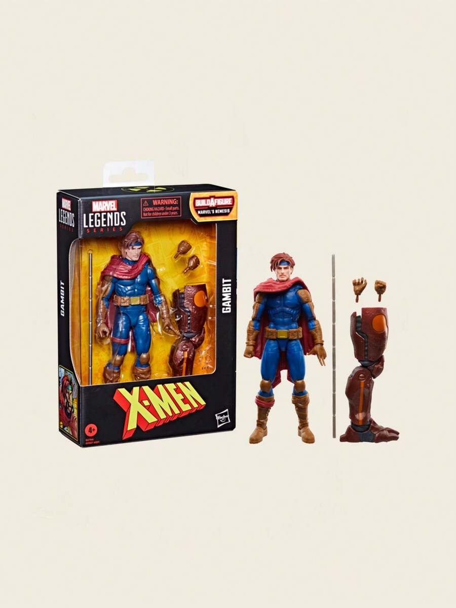 Hasbro 漫威传奇系列 - 9.72英寸 X战警卡牌之王可动人偶 | 官方授权，酷炫玩具套装，可拆卸部件，收藏玩具，圣诞节和生日礼物，ABS塑料材质，漫威粉丝专属，限量版，适合4岁及以上儿童 - 彩色 - 查看 1