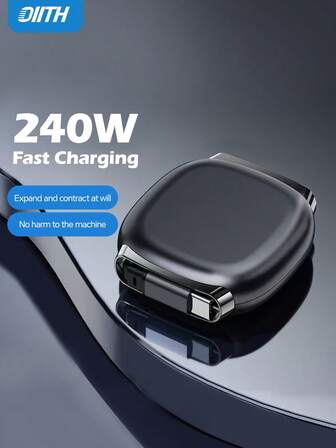 OIITH 240W USB C Charging Fast Cable, Magnetic Retractable USB-C Charging Cable,Extendable Lightning Charging Cable, Multi-Functional USB C Cable Compatible With Iphone 17 16 15 Pro Max Pro, IPad, Compatible With Samsung,Tablets, Power Delivery High-Speed Charging