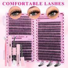 640pcs Eyelash Extension Kit - DIY Eyelash Book, Includes False Lashes, Glue, Makeup Remover, Tweezers And Brush, Easy For Professionals And Beginners, Convenient For Home Use. Eyelash Extension Starter Kit: Includes False Lashes, Glue, Makeup Remover And Tools, Allowing You To Easily Extend Lashes At Home Like A Professional. Professional Home Eyelash Extension Set.