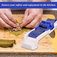 1pc Heavy-Duty Manual Meat Roller Is Suitable For Making Sushi, Spring Rolls, Grape Leaf Buns, Dumplings, Household Kitchen Tools, And Portable Lunch Boxes - Multicolor - View 6