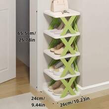 1 buah Rak Sepatu Tugas Berat 5/9 Tingkat, Dapat Dilipat dan Ditumpuk, Hemat Ruang, Mudah Dirakit, Cocok untuk Lorong Masuk, Lemari, Kamar Tidur, Apartemen, dan Lainnya. Rak Penyimpanan Berlapis-lapis, Ideal untuk Pengorganisasian dan Penyimpanan di Rumah. - MultiWarna - View 15