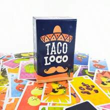 Taco Loco 70 Pcs Hilarious Fun Card Game, Christmas Ice-Breaking Party, Family Gathering, Couples Date Night, Group Entertainment, Interactive Game Play, Engaging Activity, High-Quality Cards, Compact Storage, Social Gathering - Multicolor - View 1