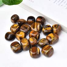 100g-500g Nature Polished Tumbled Tiger's Eye Stones Healing Stones For Wicca, Reiki, Energy Healing, Chakra Stones, Meditation, Yoga, Home Decoration - Tiger Eye - View 4