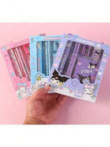 Sanrio Stationery Gift Set, Kuromi School Supplies, Back To School Campus Essentials - Pencils, Erasers, Sharpeners, My Melody, Hello Kitty. Ideal Birthday, Back To School, Halloween, Christmas, Thanksgiving Gifts For Students (Assorted Gift Box Designs) - Multicolor - View 6
