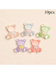 5pcs/10pcs/12pcs Bear Shaped Shoe Charms, Available In Solid Color And Transparent Resin Material. Cute And Practical, Can Decorate Clogs, Sandals, Beach Bags, Suitable For Men And Women. Ideal Gift For Valentine's Day Or Birthday., Shoe, Spring Summer Picks, Brides Maid Gifts, Room, Bedroom Decor, Bedroom Decor, Beach, Travel, For Men, For Women, Vacation,Women's Day,Travel Essentials,Wedding Favours,Y2k,Bedroom,Car Accessories Women,Kitchen Decor - Multicolor - View 13