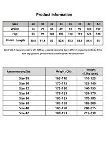 Men's Regular Fit Casual Solid Color Stretch Jeans - Black - View 4