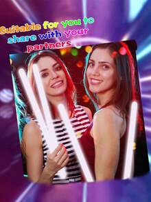 30支14英寸超大白色荧光棒。这些超亮荧光棒可在黑暗中持续发光12-16小时。适用于万圣节/圣诞节派对、婚礼、音乐会、酒吧、夜总会、生日派对、节日、户外活动、婚礼装饰、礼品推荐、生日装饰、派对照明、荧光派对用品、派对装饰、派对玩具以及各种场合。 - 白色 - 查看 4