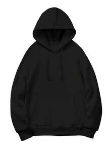 Fashionable Hooded Sweatshirt With A Casual Style,Creative Printed Long-Sleeved Hooded Swear,With Drawstrings,Soft And Versatile For Autumn And Winter. - Default - View 4