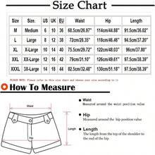 Pantalones Casuales para Mujer, Cintura elstica Vintage de Largo 3/4 con pantaln Holgado para Salir. - inicial - Ver 5