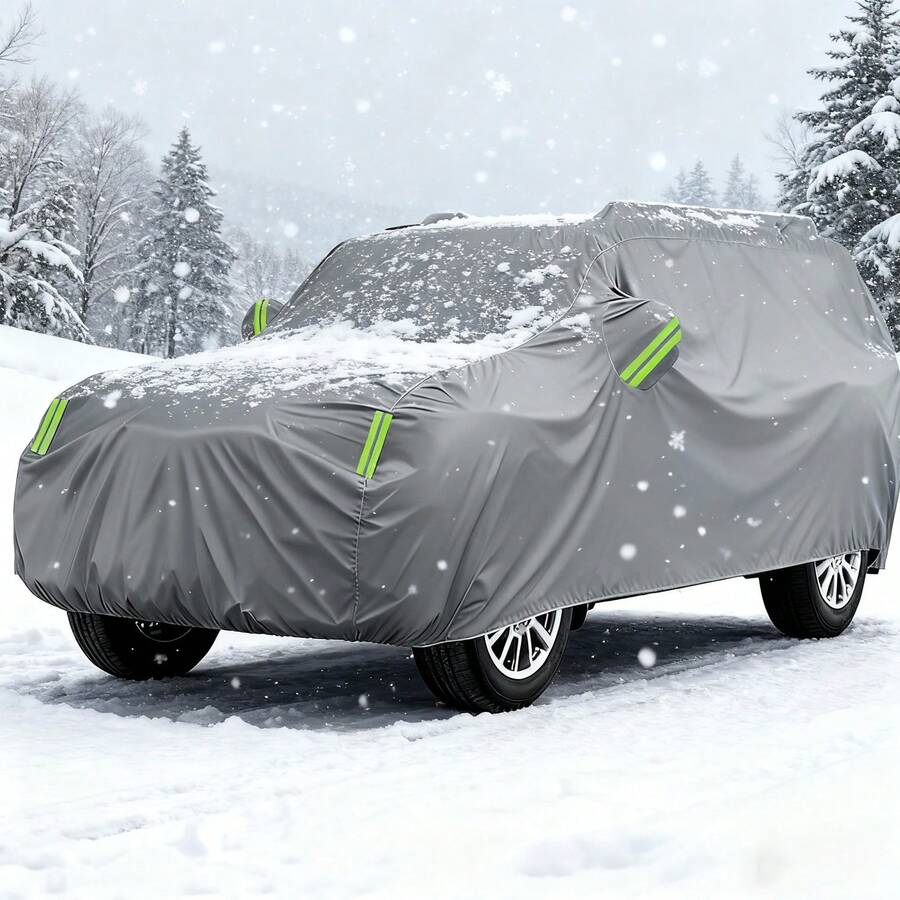 Oxford Cloth Car Cover Suitable For Prado - Dust-Proof, All-Weather Protection, Indoor/Outdoor Dual-Use, Durable Auto Accessory - Grey - View 1