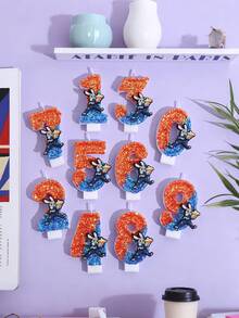 Adorable Birthday Candles, Party Candles To Create Birthday Atmosphere, Numbered Candles 0 To 9 - Multicolor - View 1