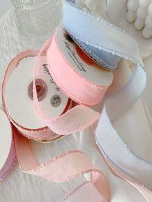 1码泡泡边缎带 DIY蝴蝶结 手工发饰 工艺品 花束 礼品包装 缎带 - 彩色 - 查看 9