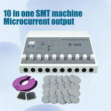 B333 aparatos de belleza microelectrónicos EMS de 10 grupos de parches de escritorio Belleza de microcorriente de la máquina ems, salida de 10 canales, 4 modos, 3 velocidades - Tipo de Enchufe B USA (110-127V) - Ver 7