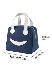 1pc Insulated Lunch Bag, Slanted Design, Minimalist Style, Suitable For Students And Office Workers; Cute Large Capacity, Suitable For Picnics; Large Capacity Reusable Lunch Tote Bag, Waterproof Portable Design - Multicolor - View 15