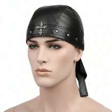 Icebanner Bandana Cross Pirate Men Women Sun Protection Cycling Cap Summer Hat Adjustable Sports Headband - 黑色 - 查看 6