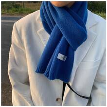 Autumn And Winter Warm Scarf Unisex Clothing Accessories Men And Women Couples Scarf Shawl Men's Birthday Casual Outdoor Commuting Scarf Outdoor Warmth Product - 白色 - 查看 5