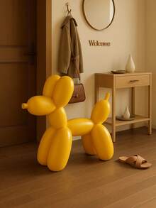 Gold Metal Balloon Dog Sculpture, Modern Artistic Home Decor Statue, Fashionable Animal Art Piece Suitable For Coffee Table, Kitchen Decoration - Multicolor - View 9
