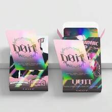 124张KPOP SKZ双面照片卡，可与收藏卡和明信片搭配使用，是送给粉丝的完美礼物，K-Pop周边商品，时尚收藏品，粉丝卡，K-Pop卡片，音乐爱好者的理想之选。 - 彩色 - 查看 1