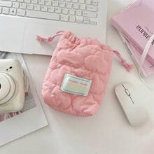 Urocza kosmetyczka ze ściągaczem, woreczek do przechowywania aparatu/filmów CCD, organizer na kosmetyki podróżne, torebka - Wielokolorowe - Zobacz 16