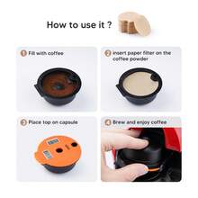 1pc/100pcs Filter Coffee Capsule Paper Reusable Pods For Bosch Tassimo Coffee Maker - Refillable Coffee Capsules Compatible With Tassimo Single-Serve Machine,2.03oz(60ml)/6.09oz(180ml)/6.76oz(20ml)/7.44oz(200ml) - Money-Saving, Brewer Filters, Durable Plastic Compatible With - Multicolor - View 6
