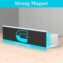 Magnetic Side Storage Rack, Heavy Duty Multipurpose Storage Rack, Suitable For Refrigerator, Freezer And Washing Machine, No Drilling Required For Installation, Rust-Resistant Black Coating, Wall-Mounted Spice Rack, Essential Home Storage Item