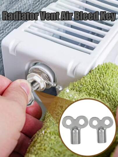 Zinc Alloy Radiator Air Vent Bleed Key | Suitable For Heating Ventilation Valves | High Quality With EU Standard Threaded Connector | Ideal Choice For Pipe Maintenance, Universal Ventilation Key
