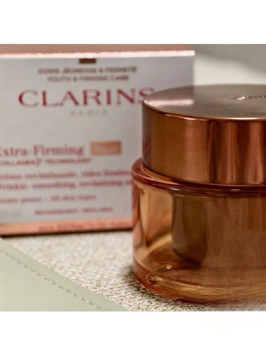 Crema reafirmante y lifting renovadora CLARINS (Crema de primavera) - Crema de noche hidratante, humectante, rellenadora, lifting, reafirmante y antiarrugas 50 ml - Albaricoque - Ver 1