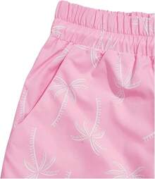 Men's Boho Paisley Print Drawstring Waist Summer Shorts With Pocket - Pink Tropical - View 7
