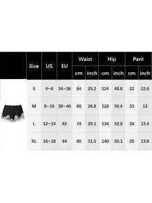 Women Patchwork Lace Shorts Solid Color Elastic Waist Casual Mini Shorts Fashion Streetwear - trắng - Xem 7