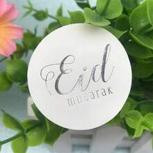 40/50/80/100 miếng dán chữ Eid Mubarak, thích hợp để tự làm nhãn gói quà tặng cho bữa tiệc Eid. - Nhiều màu - Xem 4
